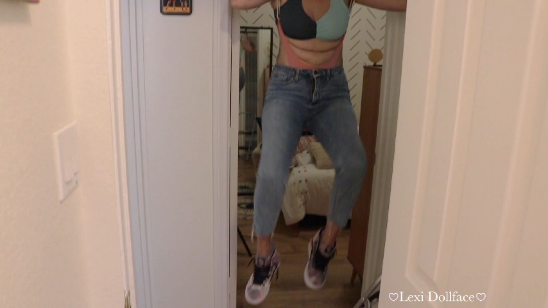 Hanging Wedgie in Jeans