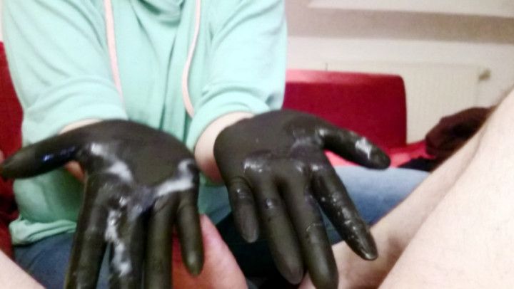 Black Gloves Meet Black Shorts - HD MP4