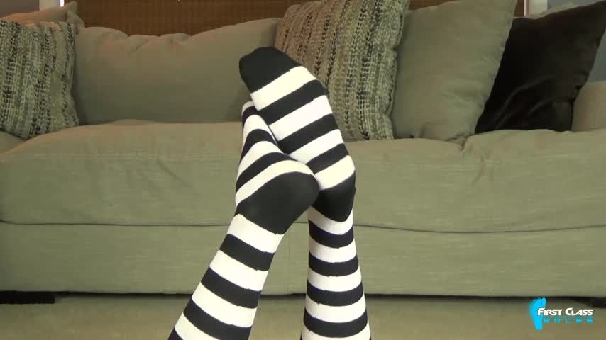 Striped Socks Tease