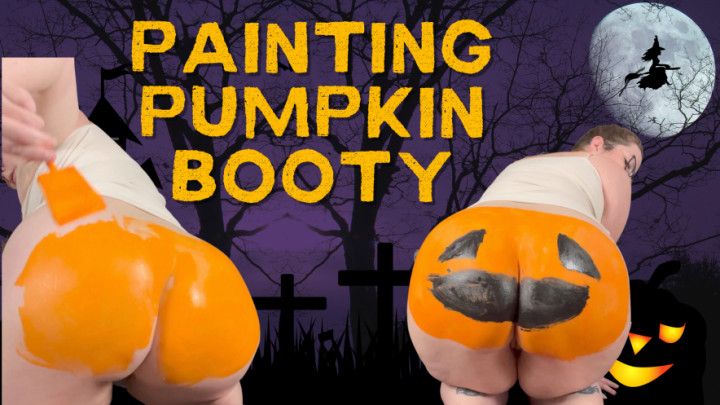 Big Booty BBW Pumpkin Painting