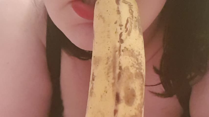 Devouring A Banana