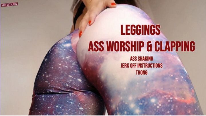 Leggings Ass Worship and Clapping