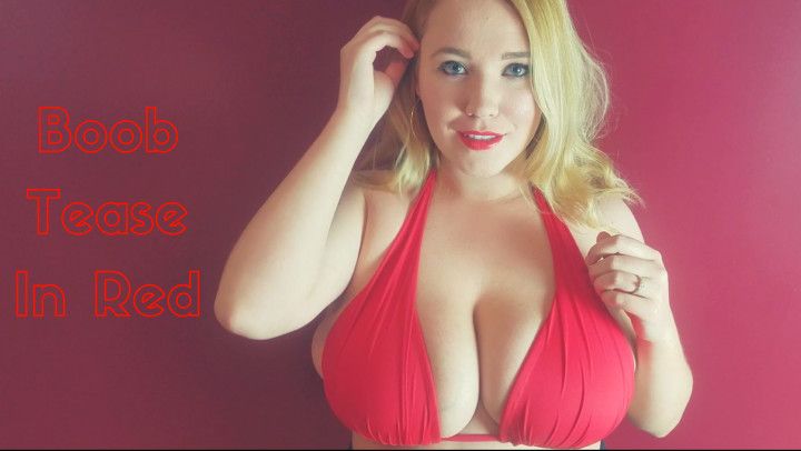 Boob Tease In Red