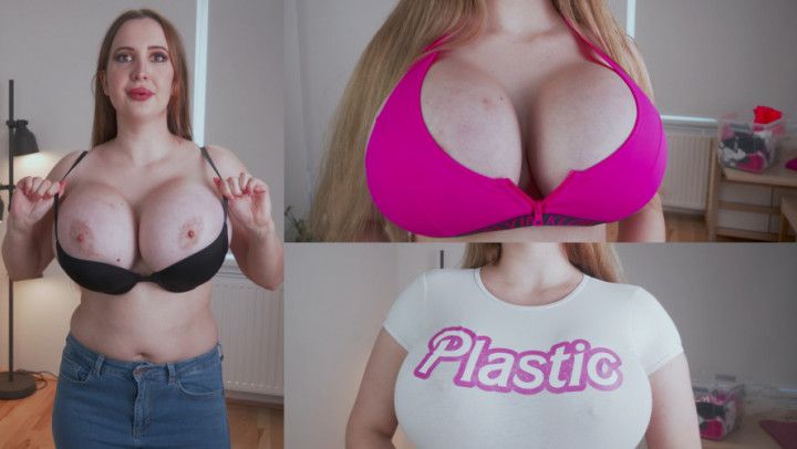 B cup to Massive: Squeezing into pre surgery clothes PT01