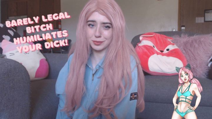 Barely Legal Bitch Humiliates Your Dick