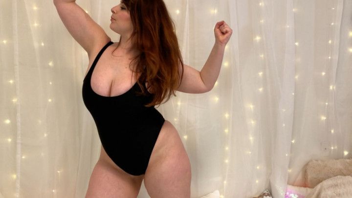 Trying on a One Piece Swimsuit