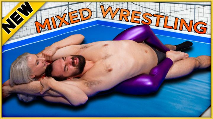 Mixed Wrestling Sex Fight - Loser cums first