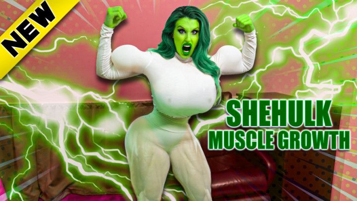 Hulking out Muscle Growth She Hulk Transformation