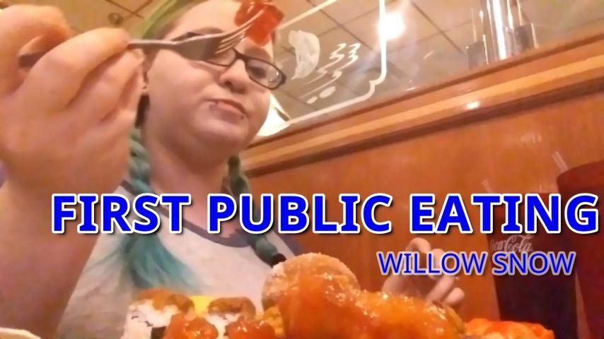 BBW First public eating Chinese buffet