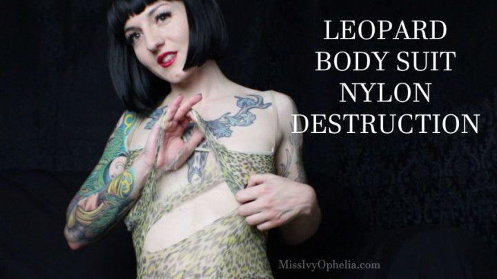 Leopard Body Suit Nylon Destruction