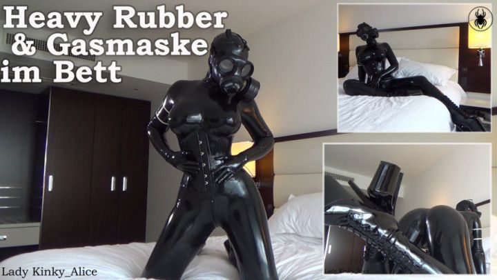 Heavy Rubber &amp; Gasmask in Bed