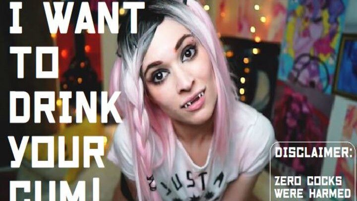 Pink Hair Vampire Teen Wants Your Dick