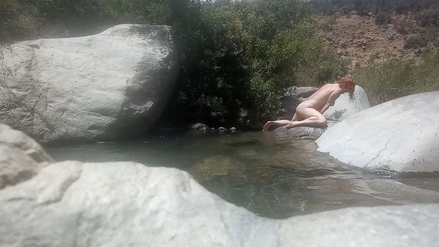 Swimming on river Maipo