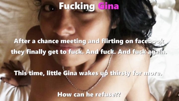 Little Gina wakes up thirsty for cock