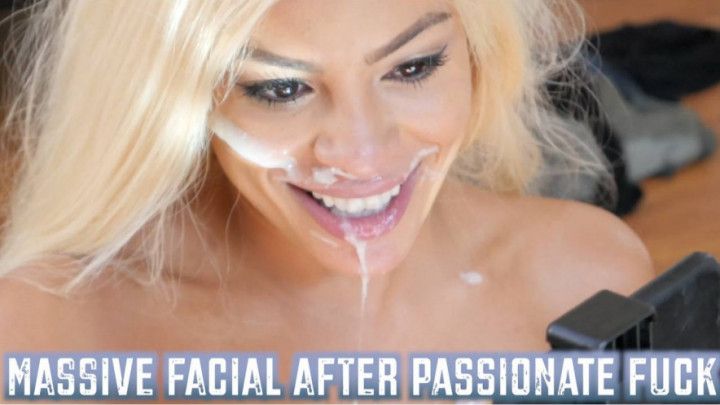 Massive Facial After Passionate Fuck