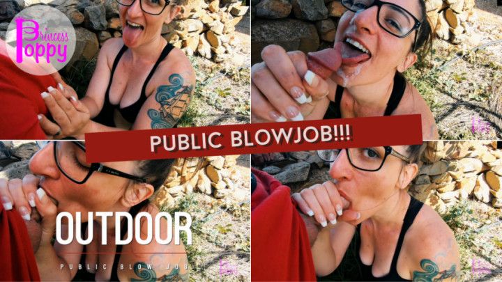 Outdoor Public Blowjob Cum Facial
