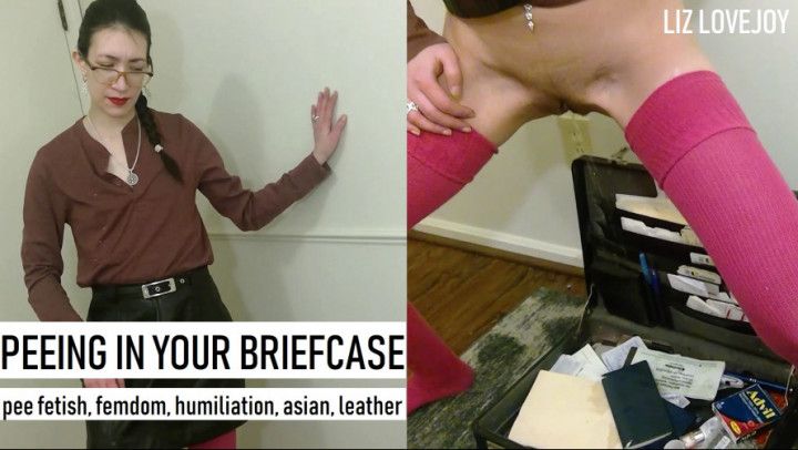 Pee In Your Briefcase PISS FETISH FEMDOM