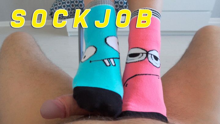 First time socksjob for my stepbrother