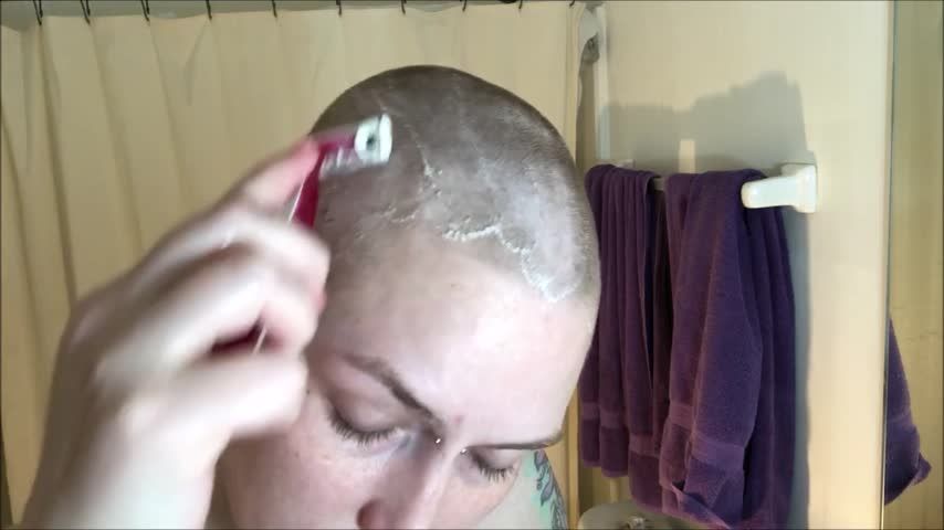 Head Shaving 103: Up Close and Messy