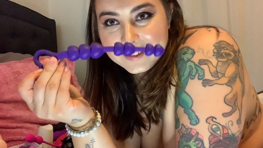 showing off all my sex toys