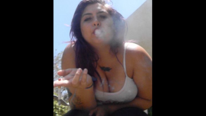 Giant Goddess Smoking