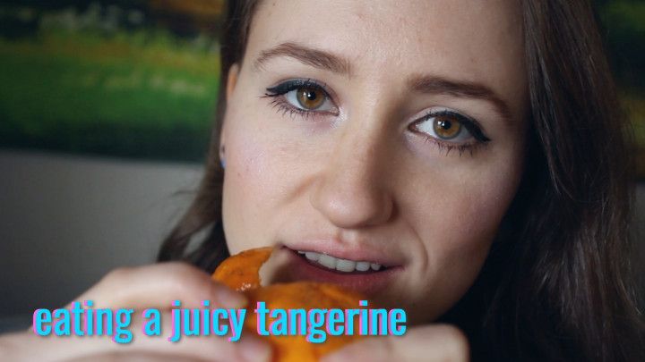 Eating A Juicy Tangerine