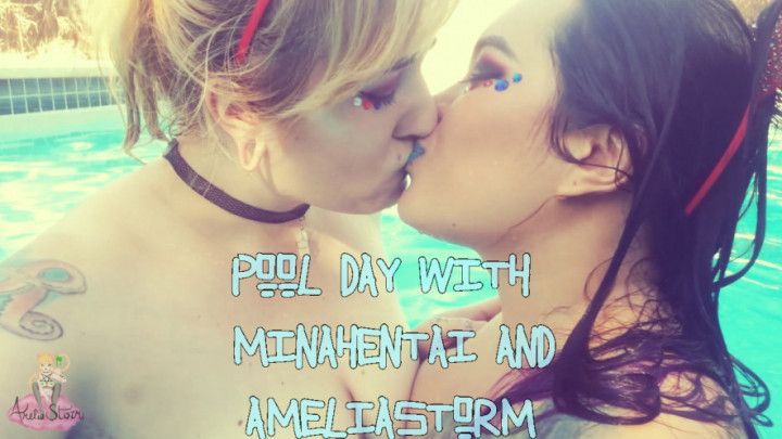 Pool Day with AmeliaStorm and MinaHentai