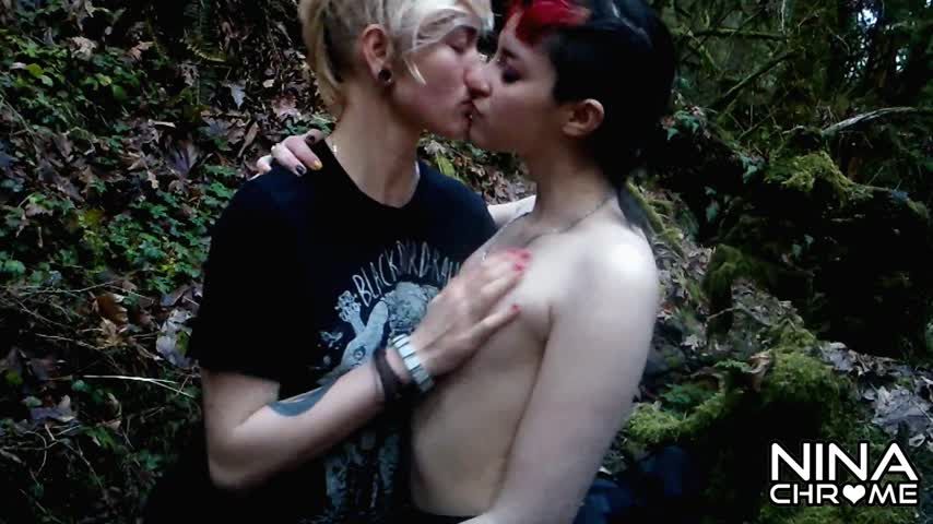 Public Lesbian Forest Fucks 1st g/g vid