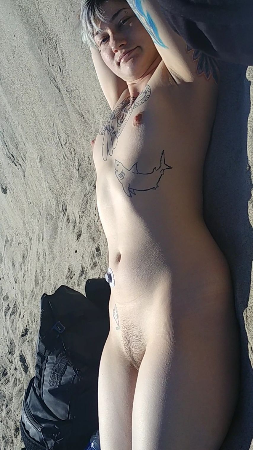 Naked in Public. At the beach