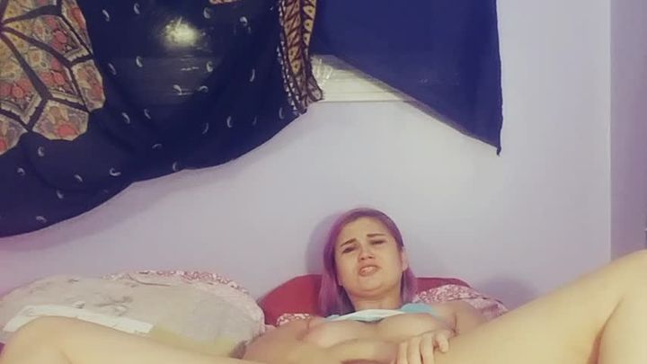 Abby makes herself cum