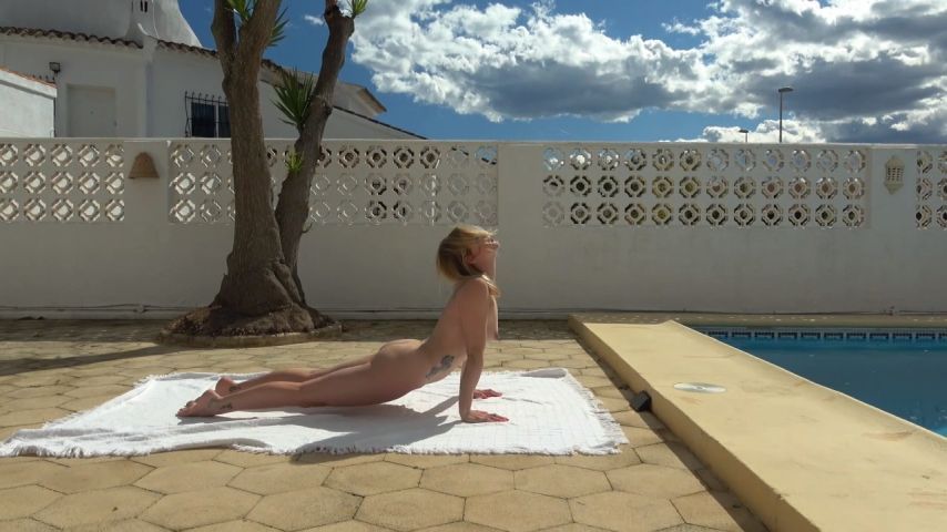 Naked Yoga With Butt Plug