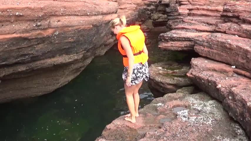 Life jacket saves Lucy after scary fall