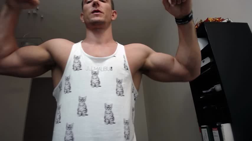 Muscle worship and domination