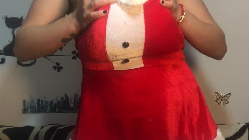 Santa's gonna rub lotion on my boobs
