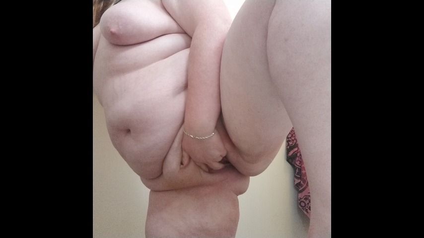 BBW Strips and Plays With Her Pussy