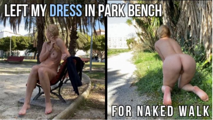 Left my dress in public bench