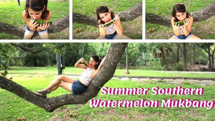 Summer Southern Watermelon Mukbang