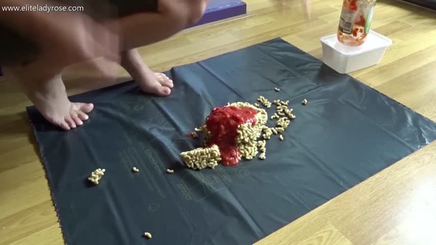 crushing macaroni