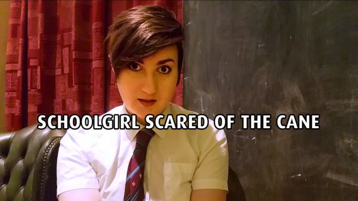 Schoolgirl Scared of the Cane