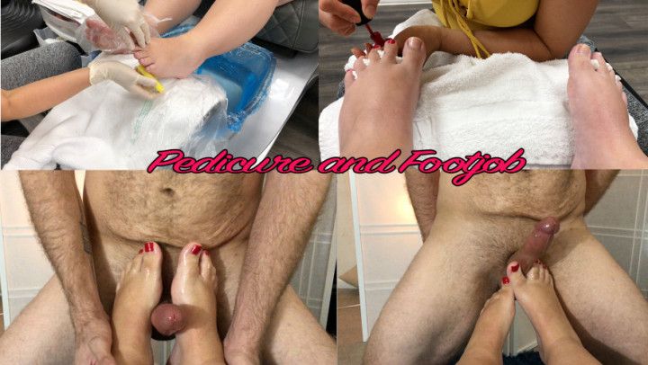 HD Pedicure and Footjob from BBW
