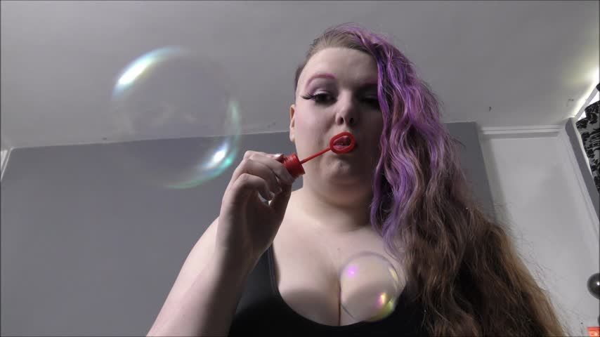 Playing with bubbles instead of you