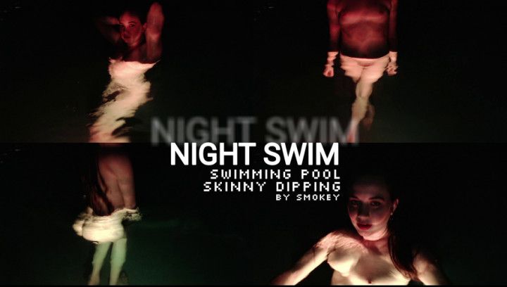 Night Swim: naked pool swimming