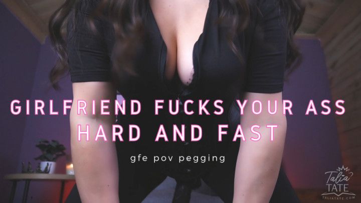 Girlfriend Fucks Your Ass Hard and Fast: GFE Pegging POV