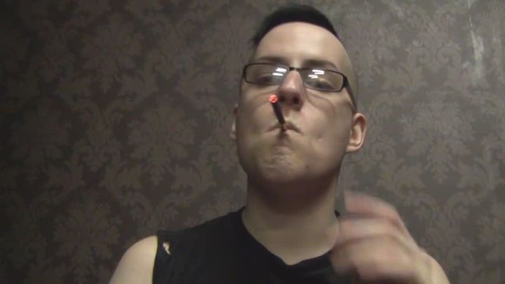 Smoking a Ziganov cigarette