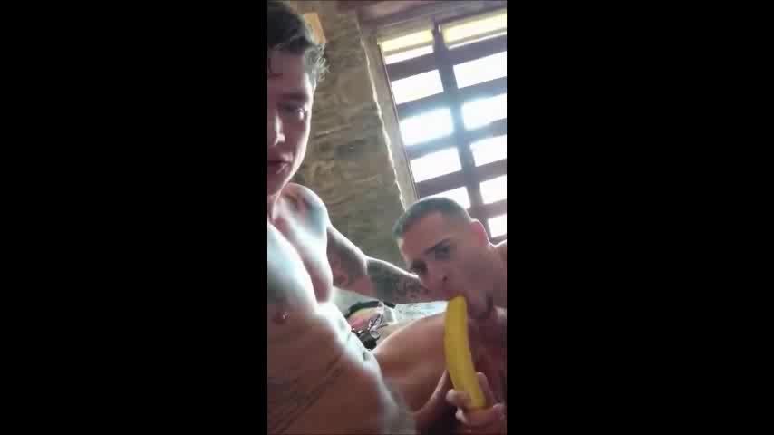 Sucking on Geordie Jackson's Bananananaa