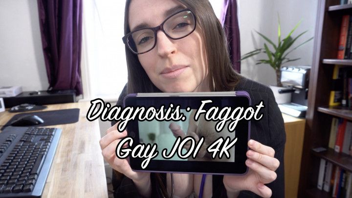 Diagnosis: Faggot - Gay/Bi JOI 4K