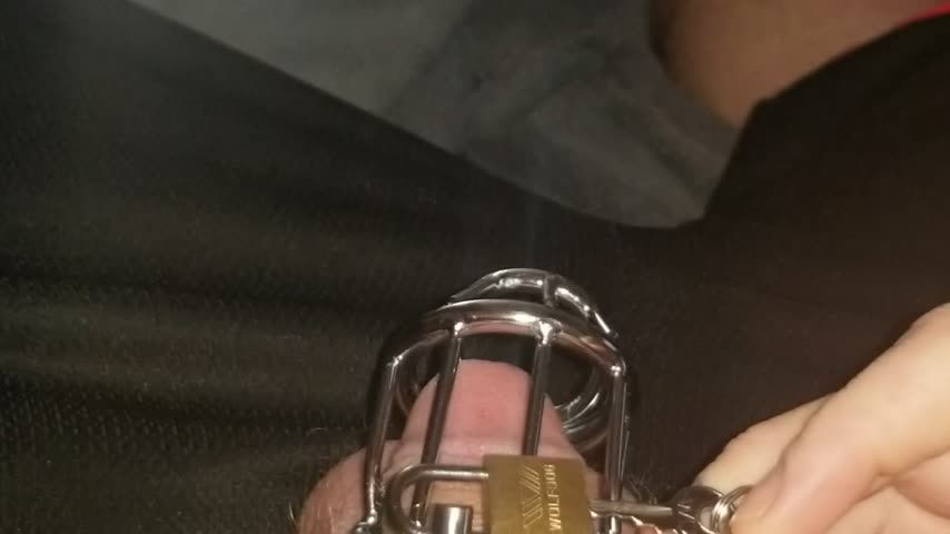 Vibe chastity release. solo male