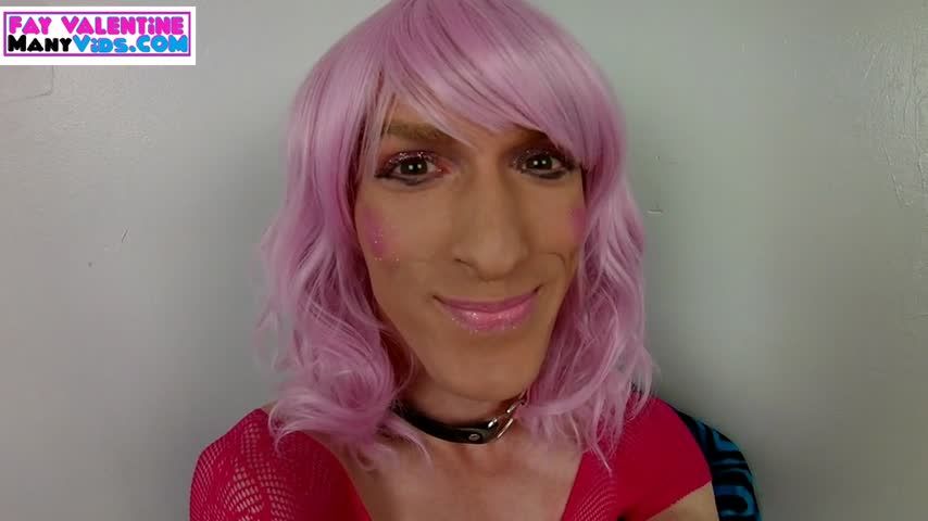 Pink Hair-Big Cock Cums 4 TImes