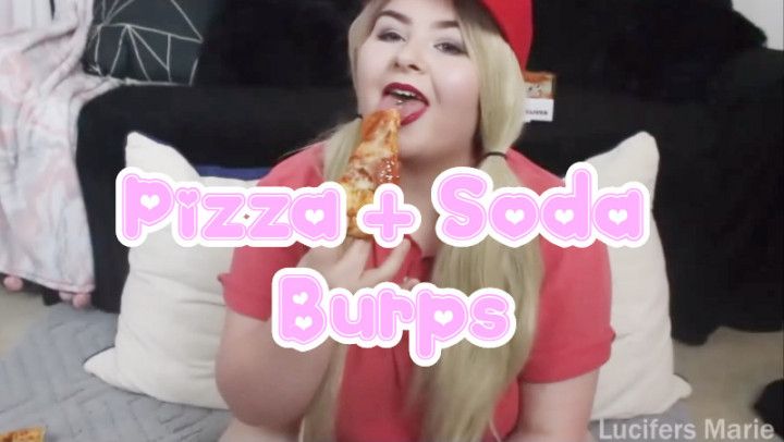 Pizza Delivery girl Burps
