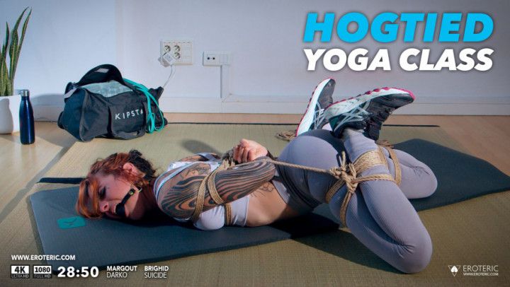Hogtied Yoga Class: Brighid orgasms